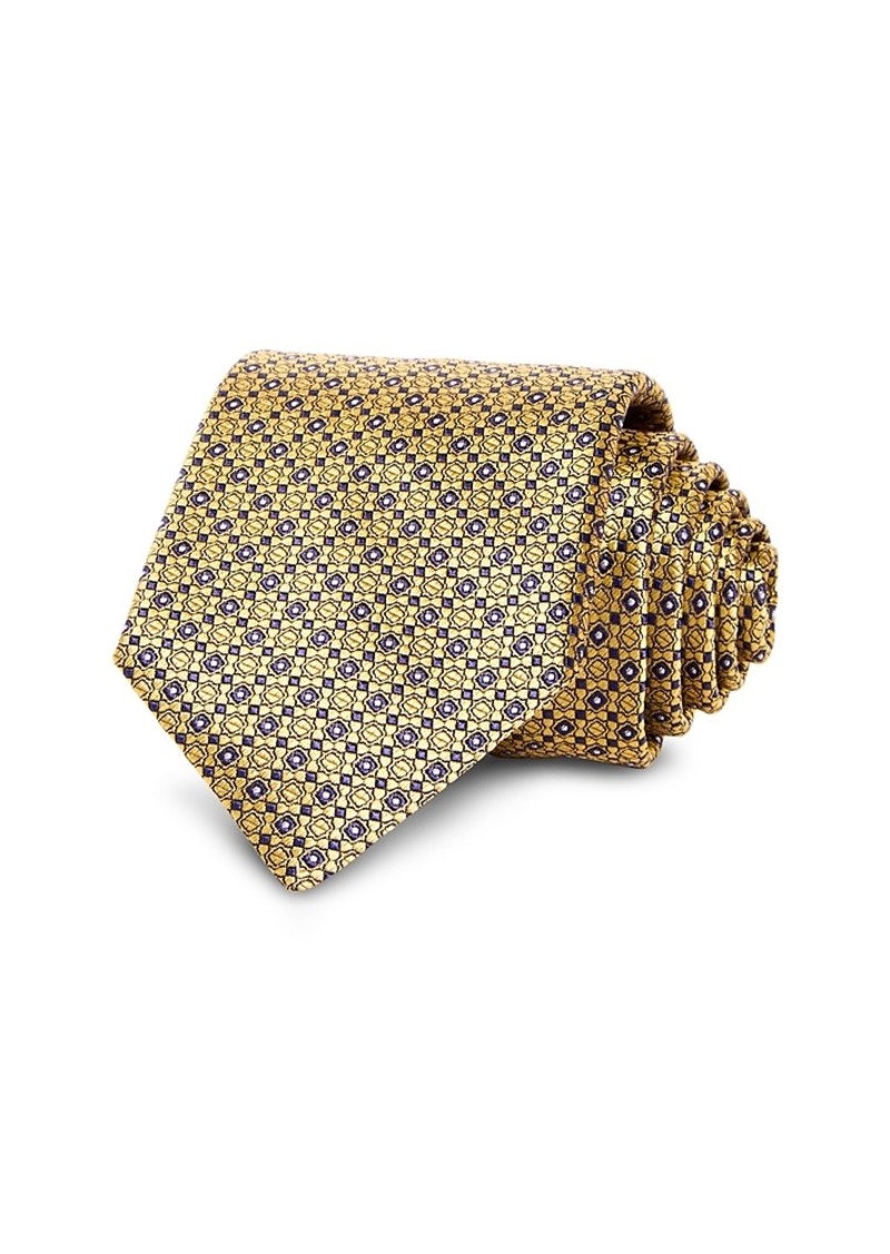 Canali Silk Classic Medallion Grid Tie