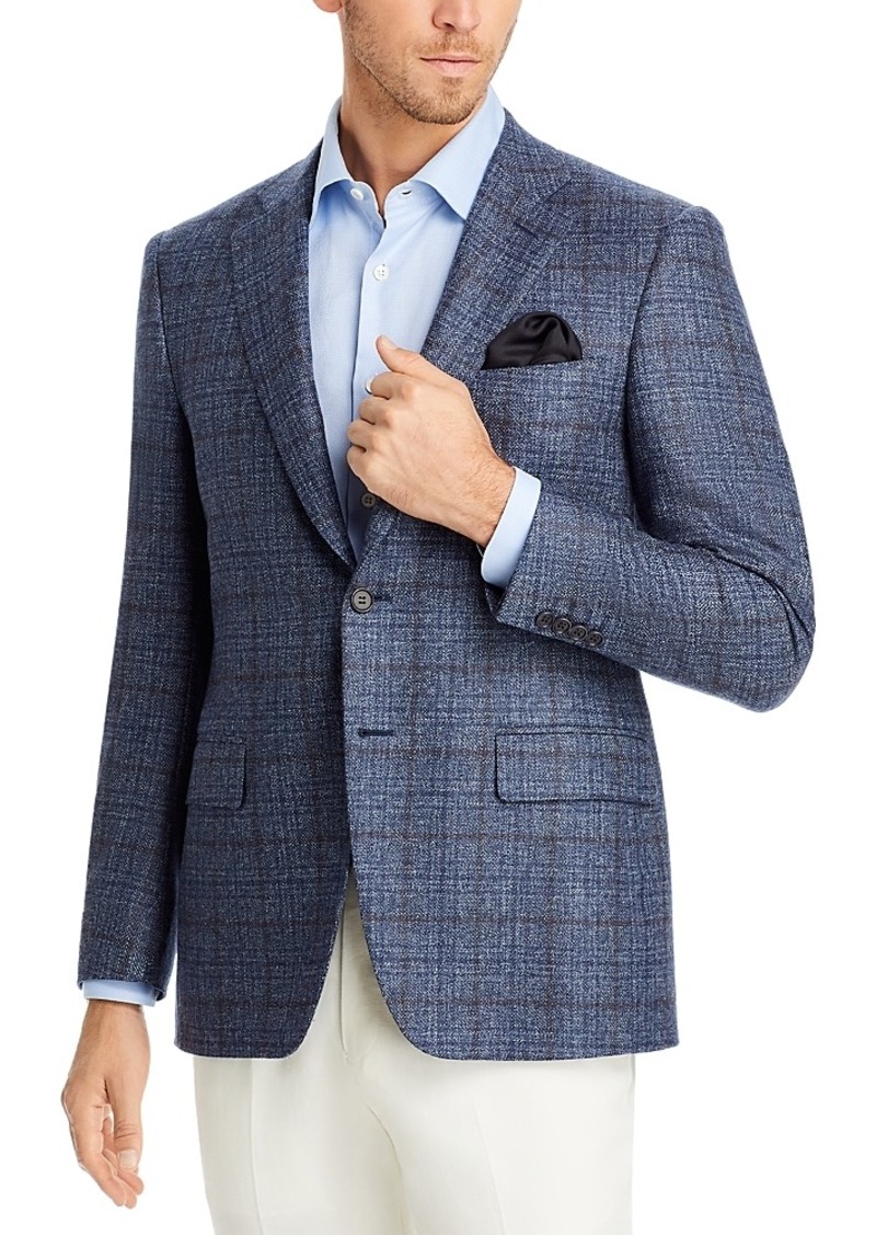 Canali Siena Plaid Regular Fit Sport Coat