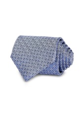 Canali Small Linked Medallion Silk Classic Tie