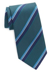 Canali Stripe Silk Jacquard Tie