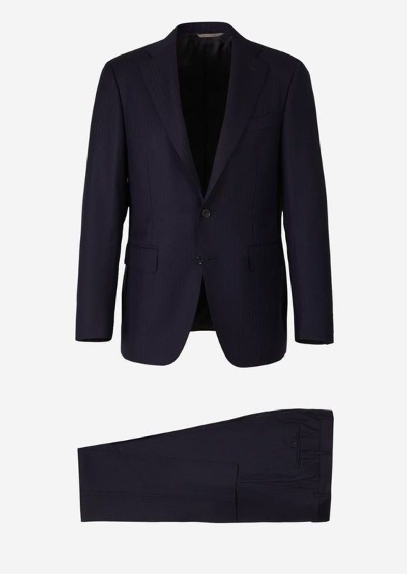 CANALI STRIPED WOOL SUIT