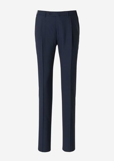 CANALI WOOL PLEATED TROUSERS