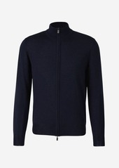 CANALI WOOL ZIP CARDIGAN