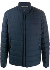 Canali concealed fastening padded jacket
