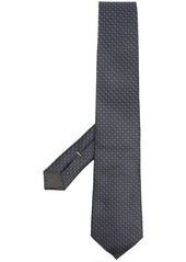 Canali embroidered silk tie