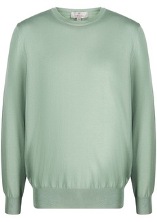 Canali fine-knit crew-neck sweatshirt