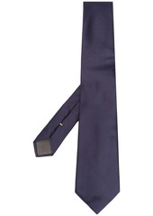 Canali fine-ribbed silk tie