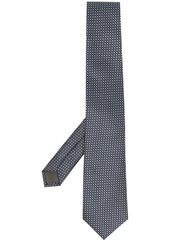 Canali geometric embroidered tie