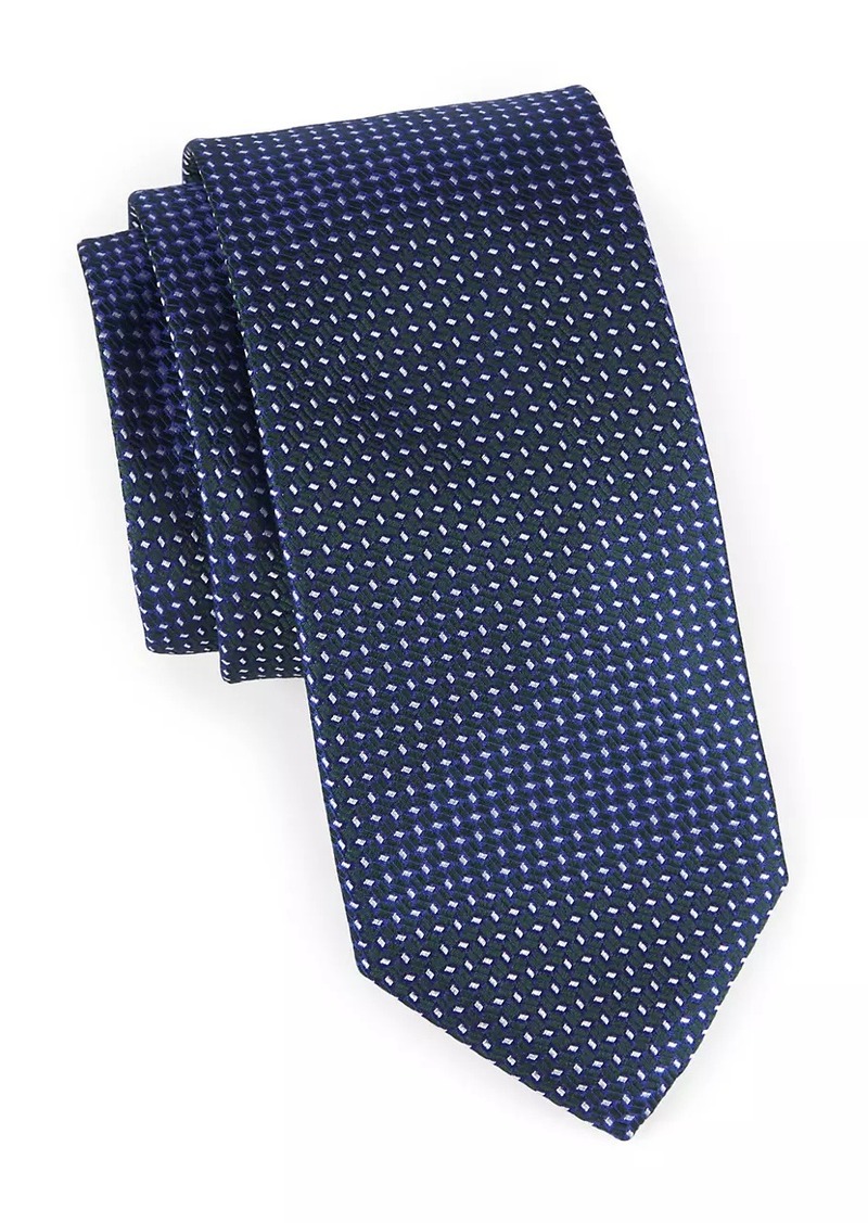 Canali Geometric Silk Tie