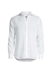 Canali Long-Sleeve Cotton Sport Shirt