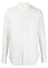 Canali long-sleeved chenille shirt