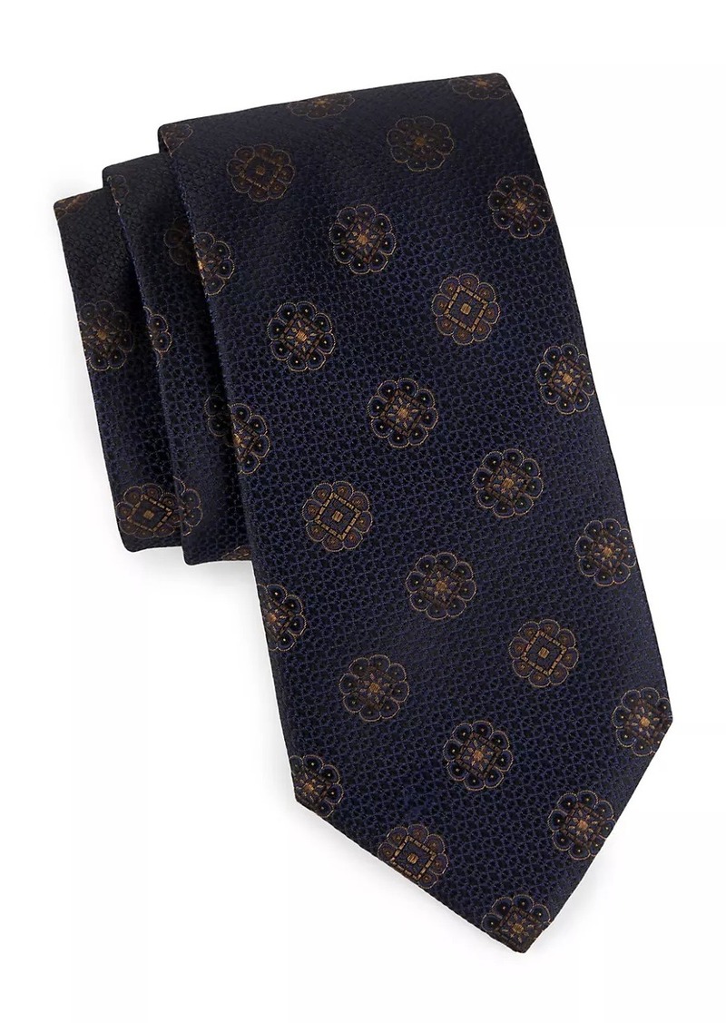 Canali Medallion Silk Tie