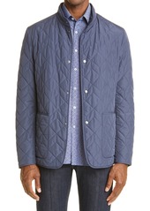 Canali Men's Water Repellent Jacket in Blue at Nordstrom