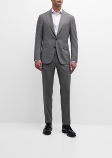 Canali Men's Micro-Geometric Wool Suit
