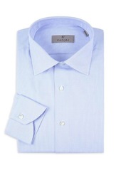 Canali Micro Check Dress Shirt