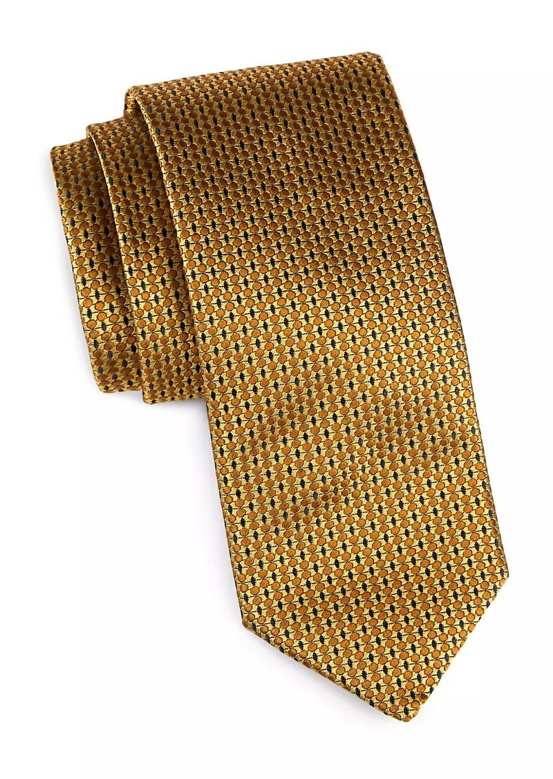 Canali Microneat Silk Tie