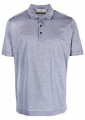 Canali short-sleeved cotton polo shirt