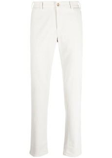 Canali slim cut cotton chino trousers