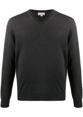 Canali V-neck knitted jumper