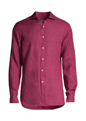 Canali Woven Linen Shirt
