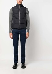 Canali zip-up padded gilet