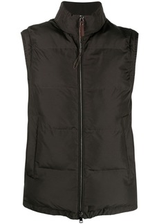 Canali zip-up padded vest