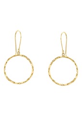 CANDELA JEWELRY 10K Gold Circle Drop Earrings at Nordstrom Rack