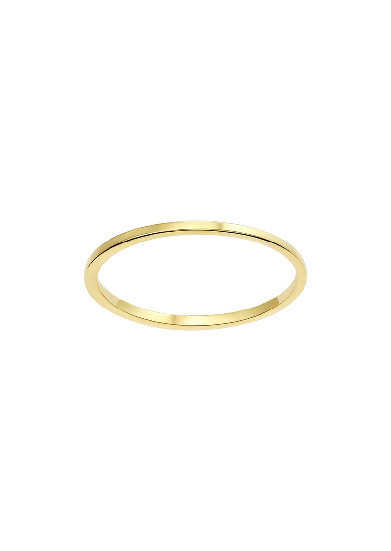 CANDELA JEWELRY 10K Stacking Band Ring - Size 7 in Gold at Nordstrom Rack