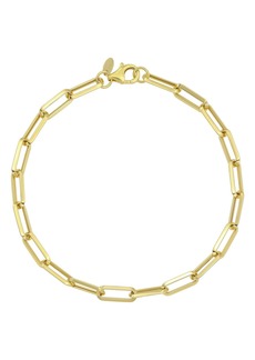 CANDELA JEWELRY 10K Yellow Gold Paper Clip Chain Bracelet at Nordstrom Rack
