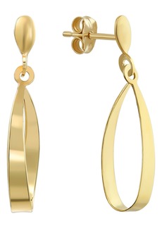 CANDELA JEWELRY 10K Yellow Gold Teardrop Earrings at Nordstrom Rack