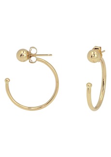 CANDELA JEWELRY 14K Gold Front to Back Hoop Earrings at Nordstrom Rack