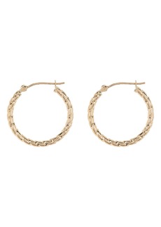 CANDELA JEWELRY 14K Yellow Gold 20mm Twisted Hoop Earrings at Nordstrom Rack