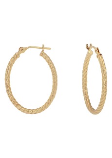 CANDELA JEWELRY 14K Yellow Gold Twisted Rope Hoop Earrings at Nordstrom Rack