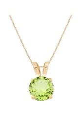 CANDELA JEWELRY Semiprecious Stone Pendant Necklace in Yellow at Nordstrom Rack