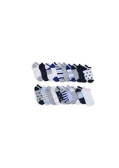 Capelli New York Baby Boy&#8217;s & Little Boy&#8217;s 20-Pack Stars & Stripes Pattern Crew Socks