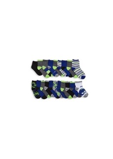 Capelli New York Baby Boy’s & Little Boy’s 20-Pack Stay Cool Dinos Pattern Crew Socks
