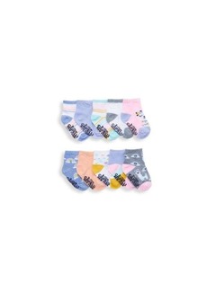 Capelli New York Baby Girl’s & Girl’s 10-Pack Llama Mixed Pattern Crew Socks