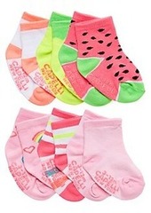 Capelli New York Baby Girl's & Little Girl's 6-Pack Watermelon Crew Socks