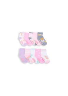 Capelli New York ​Baby’s & Little Girl’s 10-Pack Mixed Spring Pattern No-Show Socks