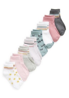 Capelli New York Kids' Icons Assorted 8-Pack Ankle Socks