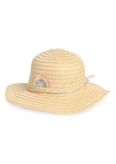 Capelli New York Kids' Rainbow Straw Hat