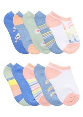 Capelli New York Girl's 10-Pack No-Show Socks