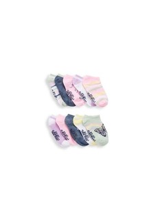 Capelli New York ​Little Girl’s 10-Pack Spring Mixed Pattern No-Show Socks
