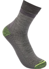 Carhartt Force Grid Lightweight Wool Short Crew Socks, Men's, Large, Green | Father's Day Gift Idea