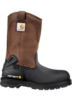 Carhartt Men's 11'' Mud Wellington Waterproof Steel Toe Work Boots, Size 10.5, Brown