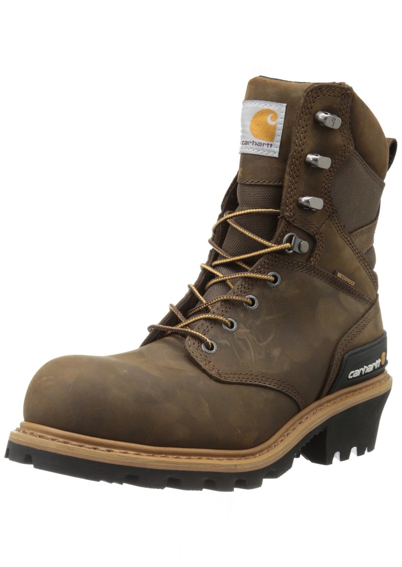 Carhartt Men's 8" Waterproof Composite Toe Leather Logger Boot CML8360 Fire and Safety