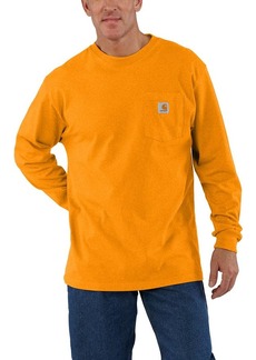 Carhartt Men's Big & Tall Loose Fit Heavyweight Long-Sleeve Pocket T-Shirt