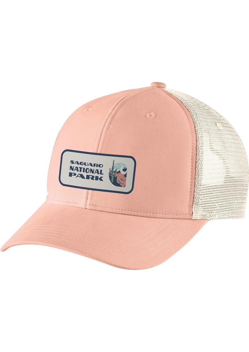 Carhartt Men's Canvas Saguaro National Park Patch Trucker Hat, Pink