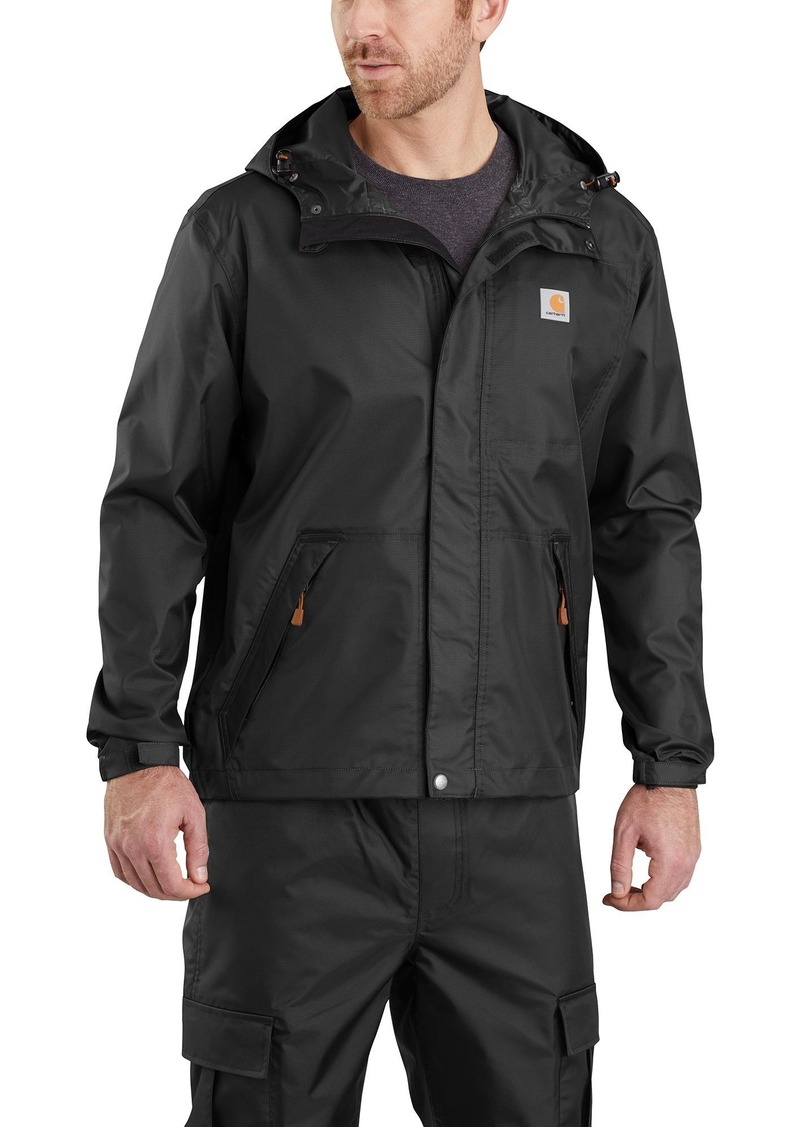 Carhartt Men's Dry Harbor Rain Jacket, Small, Black
