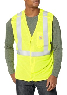 Carhartt Mens Flame Resistant High-Visibility Mesh Class 2 Vest  3X-Large US
